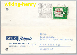 Kirchheim Unter Teck - Firmenkarte 1   Sport Räpple 1967 - Kirchheim