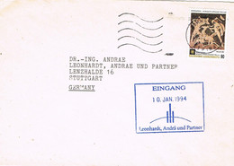 47577. Carta ATENAS (Grecia) 1994 To Germany. Mosaico De Macedonia - Lettres & Documents