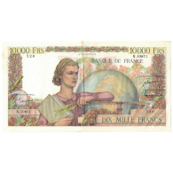 France, 10,000 Francs, Génie Français, 1956, N.10971, SUP, Fayette:50.79 - 10 000 F 1945-1956 ''Génie Français''