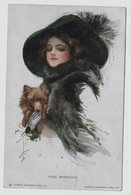 Court Barber Femme Au Chapeau  Chien Ca. 1918y.   E977 - Barber, Court