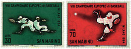 70048 MNH SAN MARINO 1964 8 CAMPEONATOS DE EUROPA DE BEISBOL EN MILAN - Gebruikt