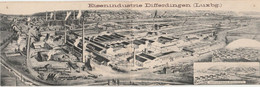 LUXEMBOURG  EISENINDUSTRIE  DIFFERDINGEN   BELLE CPA  CARTE DOUBLE - Differdingen