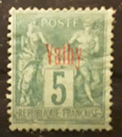 VATHY 1893, Type SAGE Surchargé Yvert No 1, 5 C Vert Neuf * MH ,  TB - Neufs
