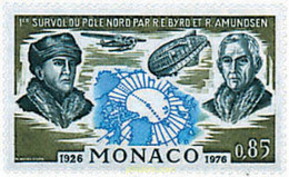 32668 MNH MONACO 1976 50 ANIVERSARIO DEL LOS PRIMEROS VUELOS SOBRE EL POLO NORTE - Other & Unclassified