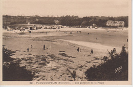 CPA Plougonvelin - Vue Générale De La Plage (avec Petite Animation) - Plougonvelin