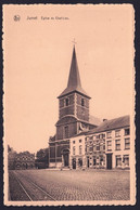 +++ CPA - JUMET - Eglise Du Chef-Lieu - Café - Bières Union Piedboeuf  // - Charleroi