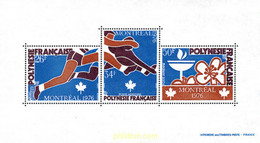 43555 MNH POLINESIA FRANCESA 1976 21 JUEGOS OLIMPICOS VERANO MONTREAL 1976 - Oblitérés