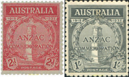 27734 MNH AUSTRALIA 1935 20 ANIVERSARIO DEL ANZAC - Oblitérés