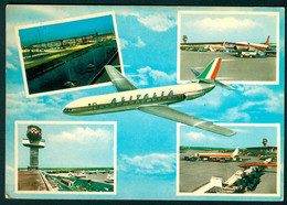 CLF303 - FIUMICINO AEROPORTO INTERCONTINENTALE DI ROMA LEONARDO DA VINCI 1965 AEREO PLANE AVION AIRPLANE - Fiumicino