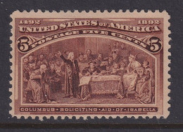 USA, Scott 234, MNG (no Gum) - Neufs