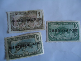 UBANGUI  FRENCH   MLN  STAMPS   3 TIGER OVERPRIN  OUBANGUI-CHARI - Autres & Non Classés