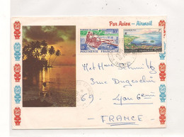 POLYNÉSIE FRANÇAISE 26-12-1969 ENVELOPPE DE PAPEETE POUR LYON - Lettres & Documents