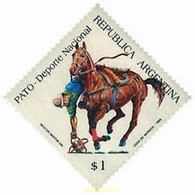 79702 MNH ARGENTINA 1993 40 ANIVERSARIO DEL DEPORTE NACIONAL.PATO. - Used Stamps