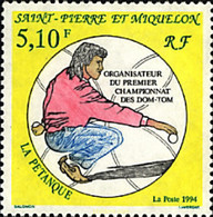 93019 MNH SAN PEDRO Y MIQUELON 1994 PETANCA - Gebruikt