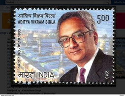 India 2013 Aditya Vikram Birla Industrialist Rs.5.00 1v Stamp MNH - Other & Unclassified