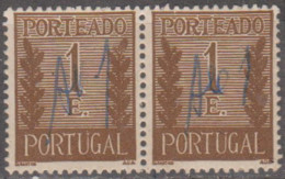 PORTUGAL (PORTEADO) - 1940.  Valor Ladeado De Ramos  1 E.   (PAR)   D. 14    (o)  MUNDIFIL  Nº 62 - Oblitérés