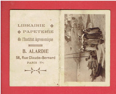 CALENDRIER 1916 TABLEAU BRETAGNE PUBLICITE LIBRAIRIE DE L INSTITUT AGRONOMIQUE RUE CLAUDE BERNARD A PARIS 5° - Klein Formaat: 1901-20