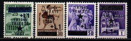 ITALIA - OCCUPAZIONE MILITARE JUGOSLAVA - TRIESTE - 1945 - MONUMENTI DISTRUTTI CON SOVRASTAMPA - MNH - Occ. Yougoslave: Trieste