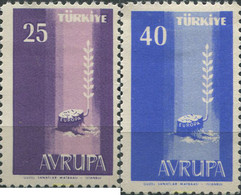 669679 HINGED TURQUIA 1958 EUROPA CEPT. AL SERVICIO DE LA IDEA EUROPEISTA - Collections, Lots & Series