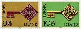 62162 MNH ISLANDIA 1968 EUROPA CEPT 1968 - LLAVE DORADA - Lots & Serien