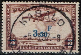 Congo Belge - 1936 - Y&T Poste Aérienne N° PA 17 Oblitéré Kabalo - Gebraucht