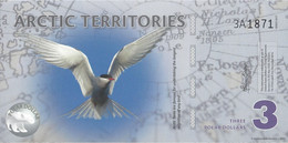 ARCTIC TERRITORIES - 3 Polar Dollars 2011 Polymer UNC - Fiktive & Specimen