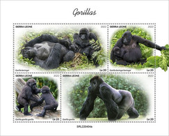 2022-08 - SIERRA LEONE - GORILLAS              4V    MNH** - Gorilles