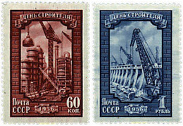 57567 MNH UNION SOVIETICA 1956 DIA DEL ARQUITECTO - Collections