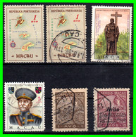 MACAO - SUR DE CHINA (COLONIAS PORTUGUESAS) … “ LOTE DE SELLOS DE DIFERENTES AÑOS Y VALORES - Used Stamps