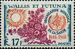 88722 MNH WALLIS Y FUTUNA 1968 20 ANIVERSARIO DE LA OMS - Used Stamps