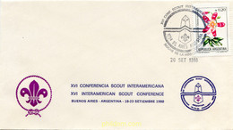 266154 USED ARGENTINA 1985 FLORES - Oblitérés