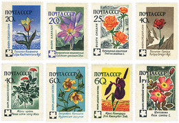 326861 HINGED UNION SOVIETICA 1960 FLORES SILVESTRES - Verzamelingen