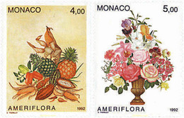 96983 MNH MONACO 1992 AMERIFLORA. EXPOSICION EN COLUMBUS - Autres & Non Classés