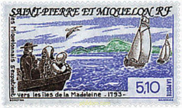 36932 MNH SAN PEDRO Y MIQUELON 1993 BICENTENARIO DEL EXODO A LAS ISLAS DE LA MAGDALENA - Gebruikt