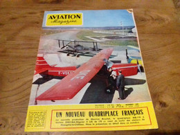 40/ AVIATION MAGAZINE N° 188 1956 UN NOUVEAU QUADRIPLACE FRANCAIS MB 110 MOTEUR SNECMA REGNIER A LO2 DE 170 CV - Luftfahrt & Flugwesen