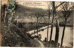 CPA La Digue Du Barrage De Bosméléac (230551) - Bosméléac