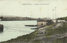 CPA POISSY-La SEINE En Face CARRIERES (260311) - Carrieres Sous Poissy