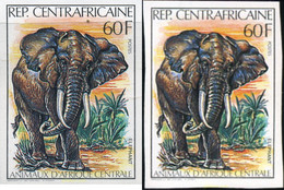 207473 MNH CENTROAFRICANA 1982 FAUNA DE CENTROAFRICA - Schimpansen