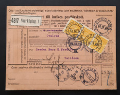 Sweden Postal Check Norrkoping To Tallasen 1924 Suéde Chèque Postal 1924 - Covers & Documents