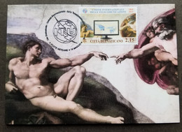 Vatican 150th International Telecommunication Union ITU 2015 Painting (maxicard) - Lettres & Documents