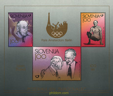 31041 MNH ESLOVENIA 1998 HOMENAJE AL GIMNASTA LEON STUKELJ - Summer 1928: Amsterdam