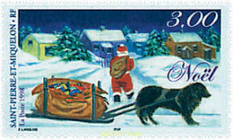 49141 MNH SAN PEDRO Y MIQUELON 1998 NAVIDAD - Gebruikt