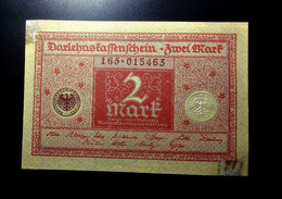 A7  ALLEMAGNE   BILLETS DU MONDE     GERMANY BANKNOTES  2  MARK 1920 - Collections