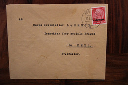 1941 Ars Sur Moselle Inspektor Seziale Fraegen Löthringen Dt Reich Lorraine Cover Occupation Besetzung - Guerra Del 1939-45