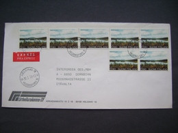 Finland Express Letter Helsinki - Dornbirn Austria 1978, Stamps CEPT 7x Autumn Scenery 0,9 M. Mi 808 - Cartas & Documentos