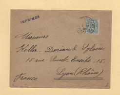Constantinople Galata - Envoi Non Clos Destination France - 1906 - Type Blanc - Storia Postale