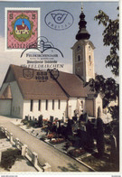 FDC, 1100 Jahre FELDKIRCHEN In Kärnten, 1988, BM Ausstellung Philatelistenclub , Maxi Card, Maximum AK - Feldkirchen In Kärnten