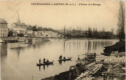 CPA CHATEAUNEUF-sur-SARTHE - L'Ecluse Et Le Barrage (296687) - Chateauneuf Sur Sarthe