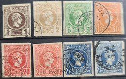 GREECE 1889/95 - Canceled - Sc# 90, 91, 92, 93a, 94, 94a, 95, 95a - Used Stamps