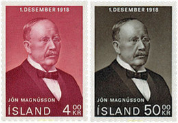 101202 MNH ISLANDIA 1968 50 ANIVERSARIO DE LA INDEPENDENCIA - Lots & Serien